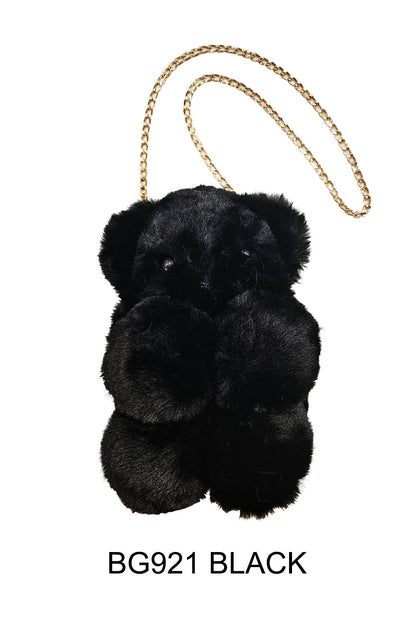 Pom Pom Bear Crossbody Bag BG921 (6PC)