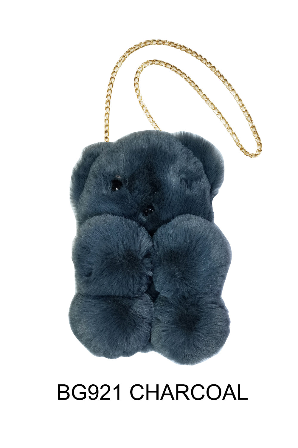 Pom Pom Bear Crossbody Bag BG921 (6PC)