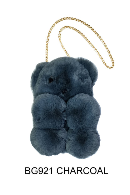 Pom Pom Bear Crossbody Bag BG921 (6PC)