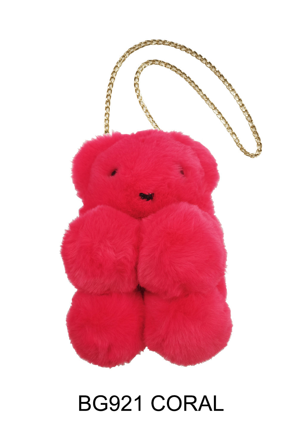 Pom Pom Bear Crossbody Bag BG921 (6PC)