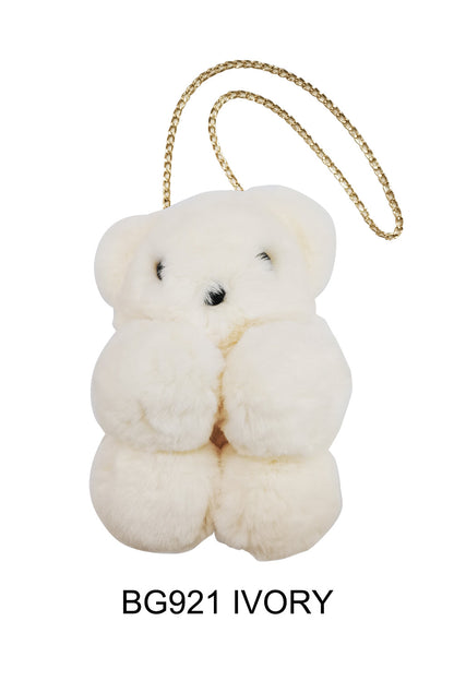 Pom Pom Bear Crossbody Bag BG921 (6PC)