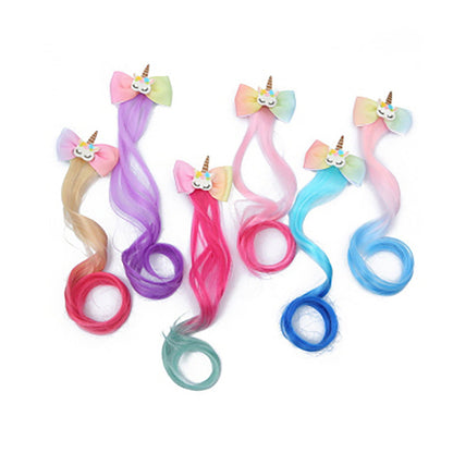 Ombre Wig Unicorn Ribbon Hair Decoration BR21015-23 (12PC)