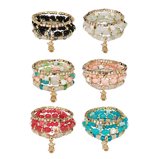 OWL CHARM BALL BRACELET 2521-52. (12PC)