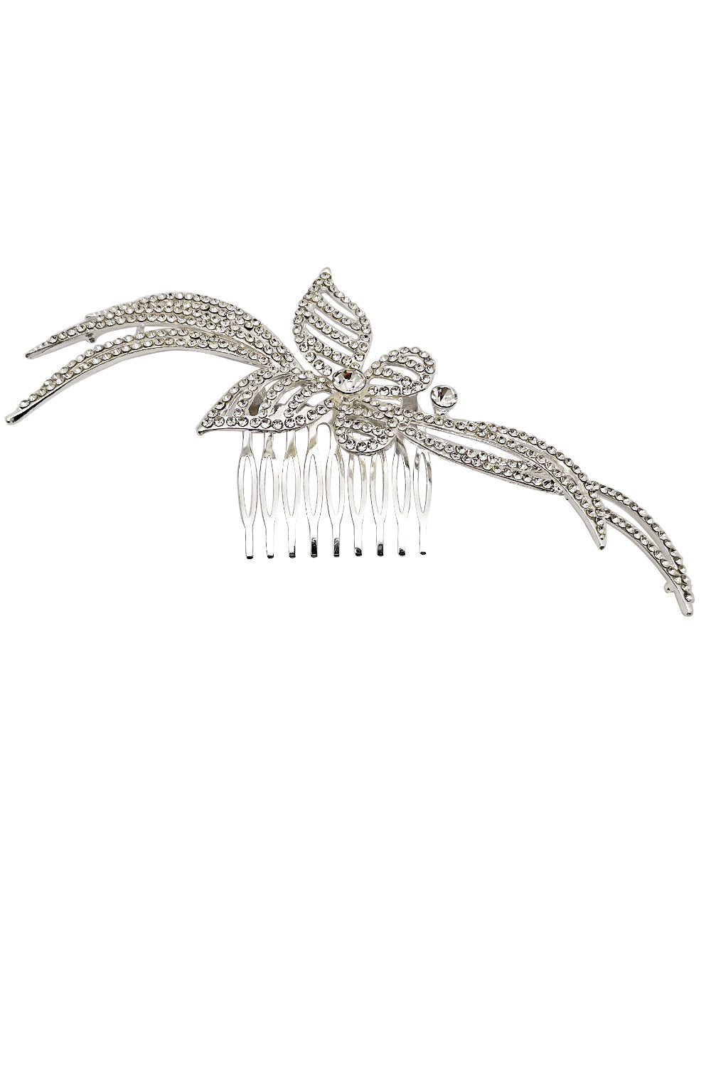 Rhinestone Butterfly Tiara Hair Comb CO111-56 (1pc)