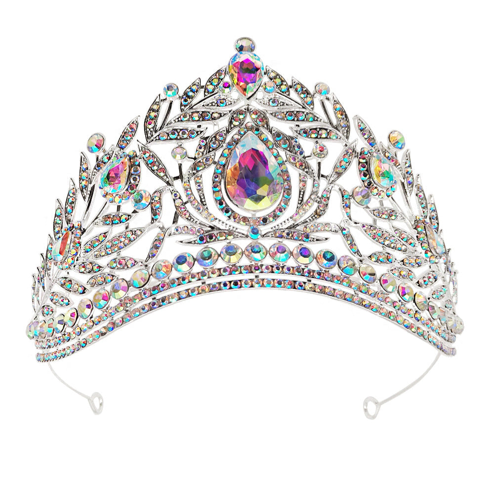 Crystal Tiara Crown CR111-75 (1pc)