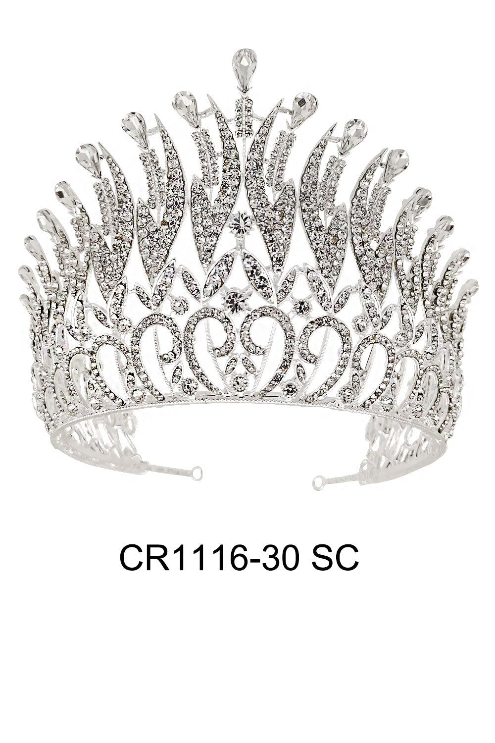 Crystal Tiara Crown CR1116-30 (1pc)