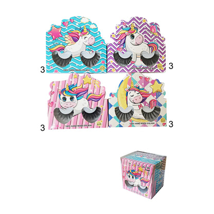 Unicorn Fake Eyelashes EL2625-35 (12PC)