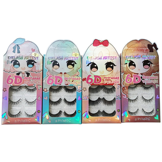 6d Fake Eyelashes EL824-31 (12PC)