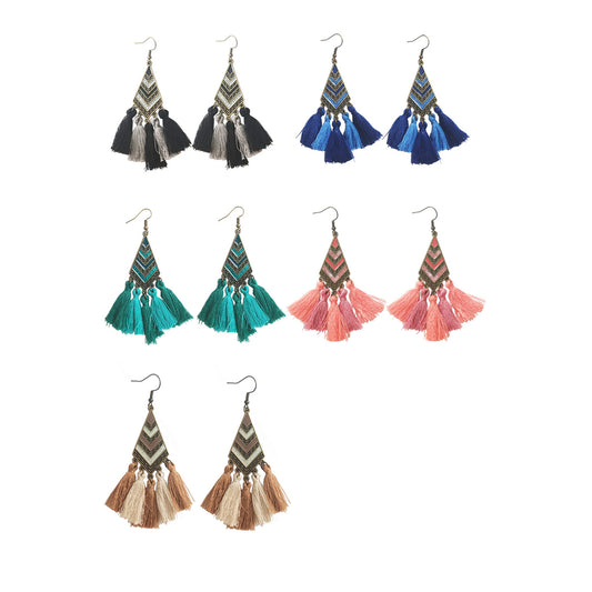 Rhombus Tassel Earring ER2826-66 (8PC)