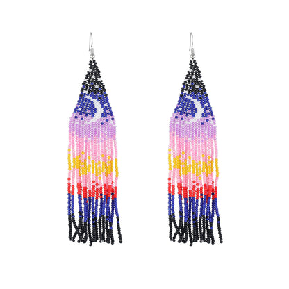 Moon Crscent Bead Earring ER2829-18 (7PC)