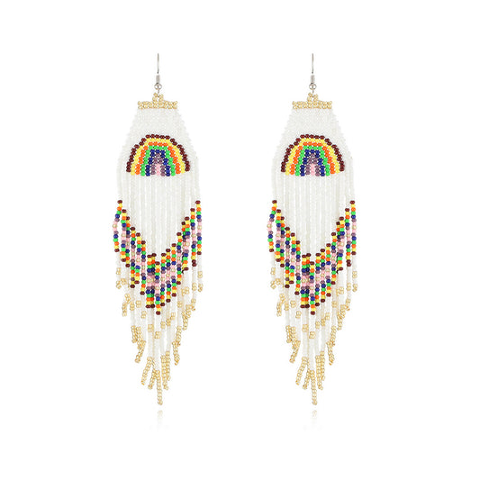 Fringe Rainbow Bead Earring ER2829-31 (6PC)