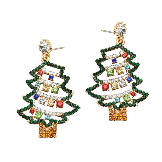 Christmas Tree Earring ER2913-29. (12PC)