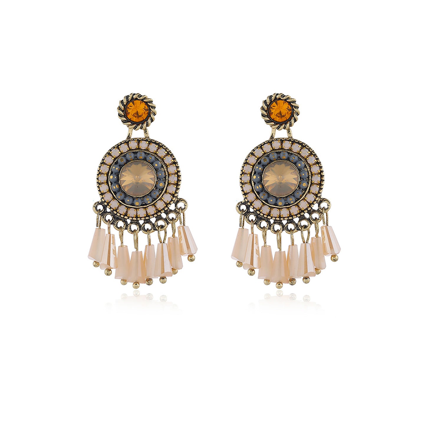 Circle Bead Earring ER904-18 (12PCS)