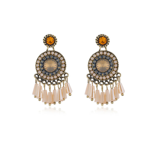 Circle Bead Earring ER904-18 (12PCS)