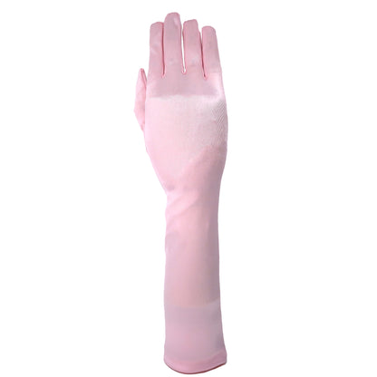 Satin 15 Inch Long Gloves FG528-8BL(6pc)