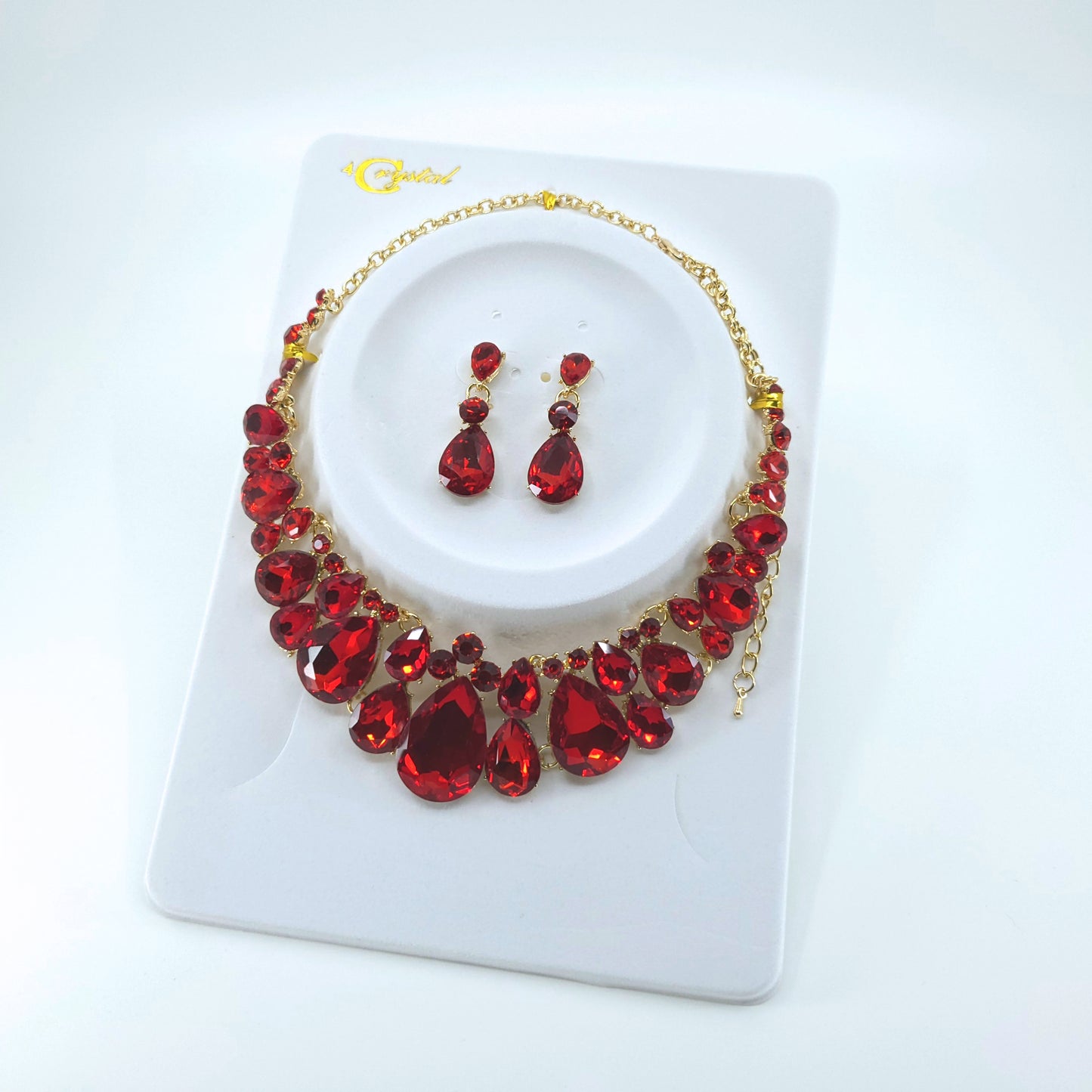 Crystal Necklace Earring Set FJN362 (1PC)