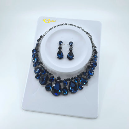 Crystal Necklace Earring Set FJN362 (1PC)