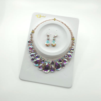 Crystal Necklace Earring Set FJN362 (1PC)