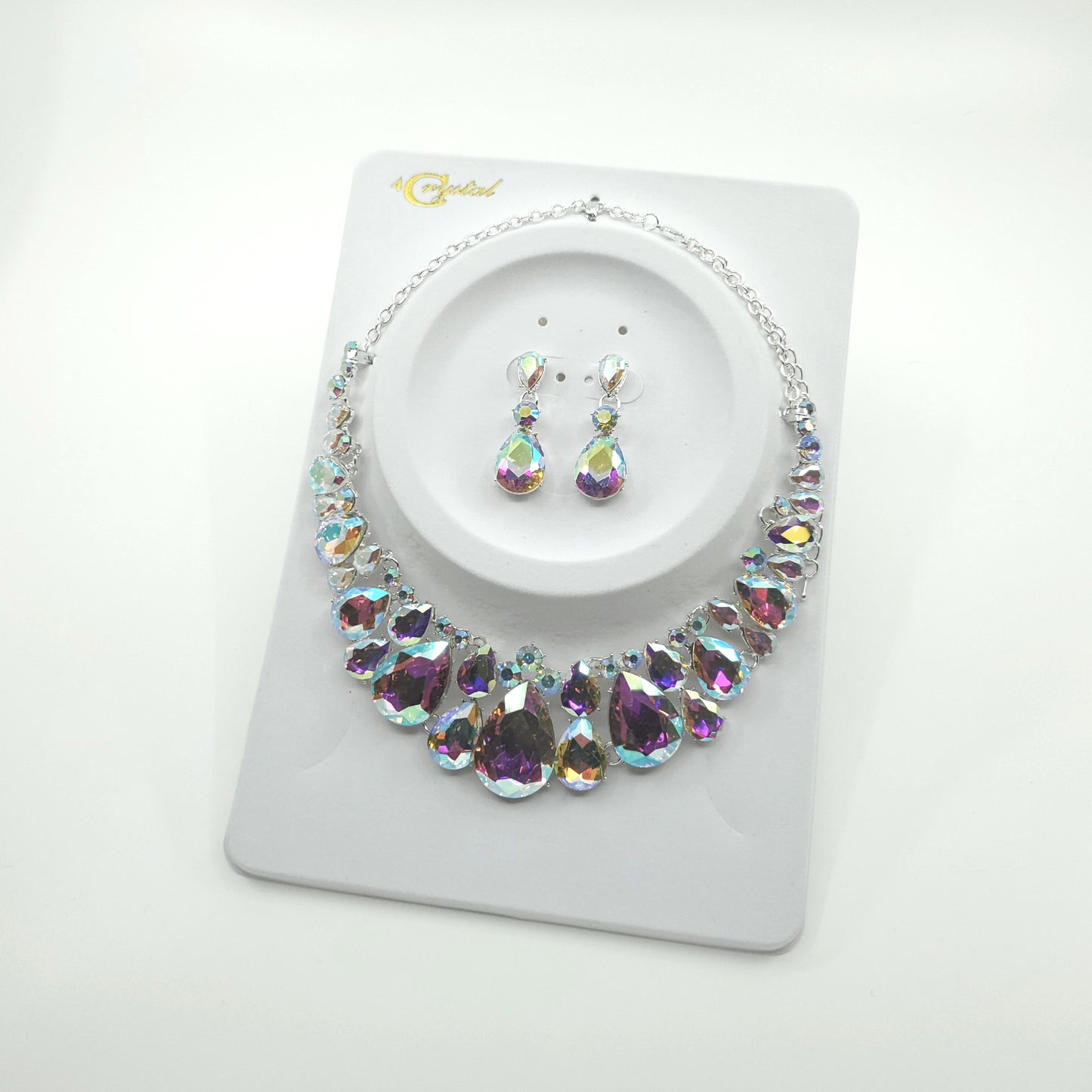 Crystal Necklace Earring Set FJN362 (1PC)