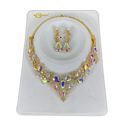 Crystal Necklace Earring Set  FJN364 (1PC)