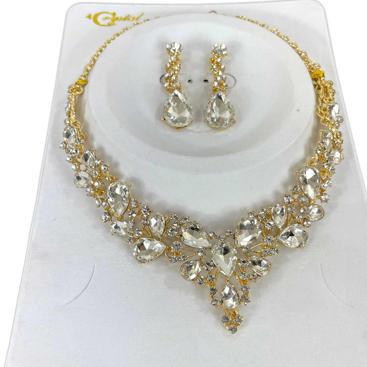 Crystal Necklace Earring Set  FJN364 (1PC)