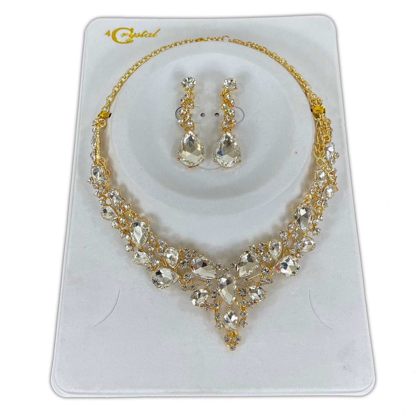 Crystal Necklace Earring Set  FJN364 (1PC)