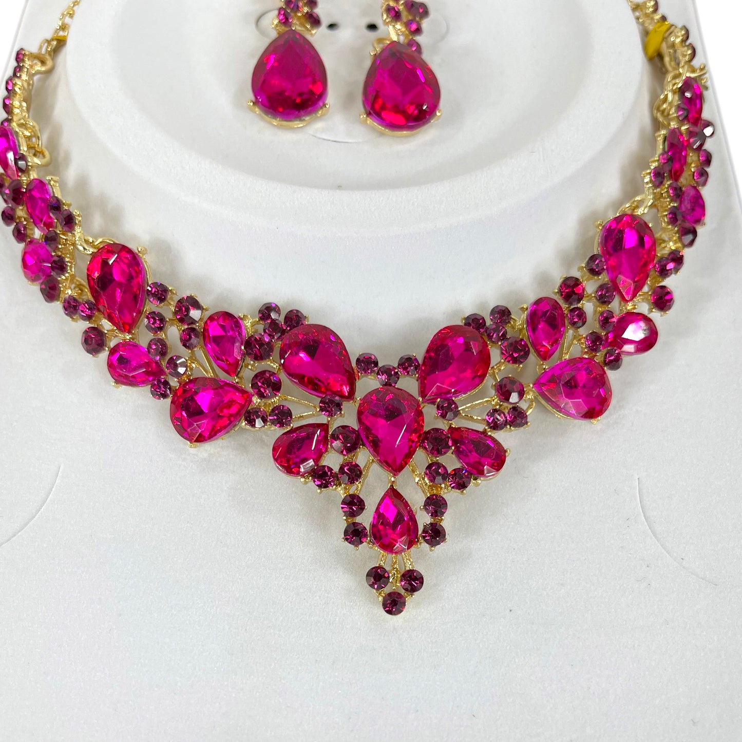 Crystal Necklace Earring Set  FJN364 (1PC)