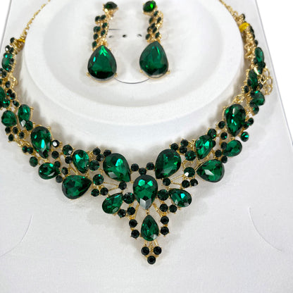 Crystal Necklace Earring Set  FJN364 (1PC)