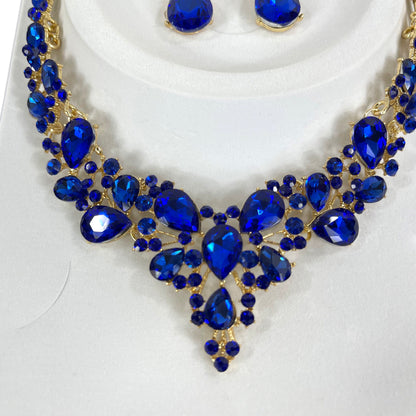Crystal Necklace Earring Set  FJN364 (1PC)
