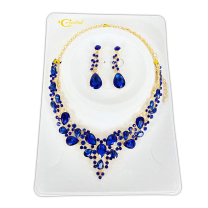 Crystal Necklace Earring Set  FJN364 (1PC)