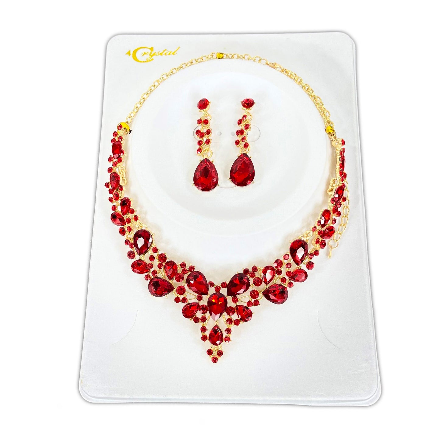 Crystal Necklace Earring Set  FJN364 (1PC)