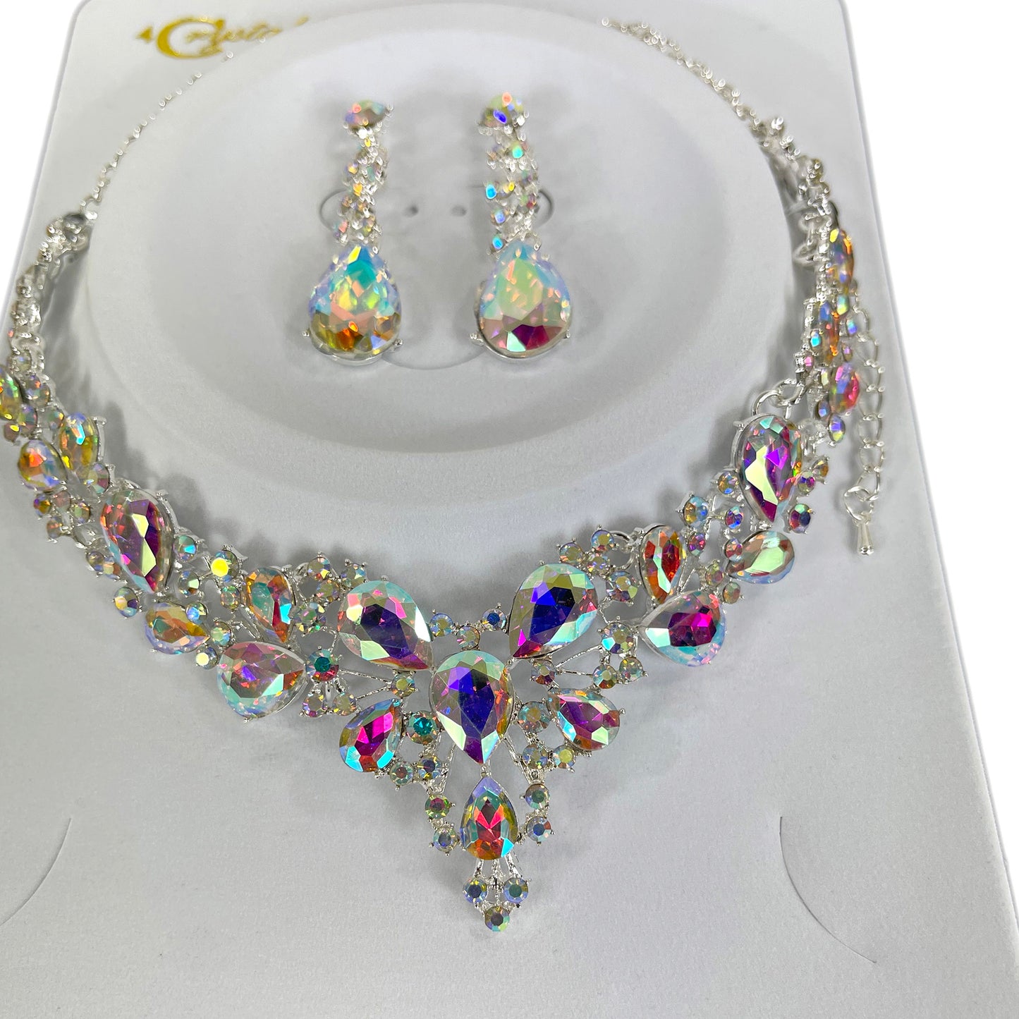 Crystal Necklace Earring Set  FJN364 (1PC)