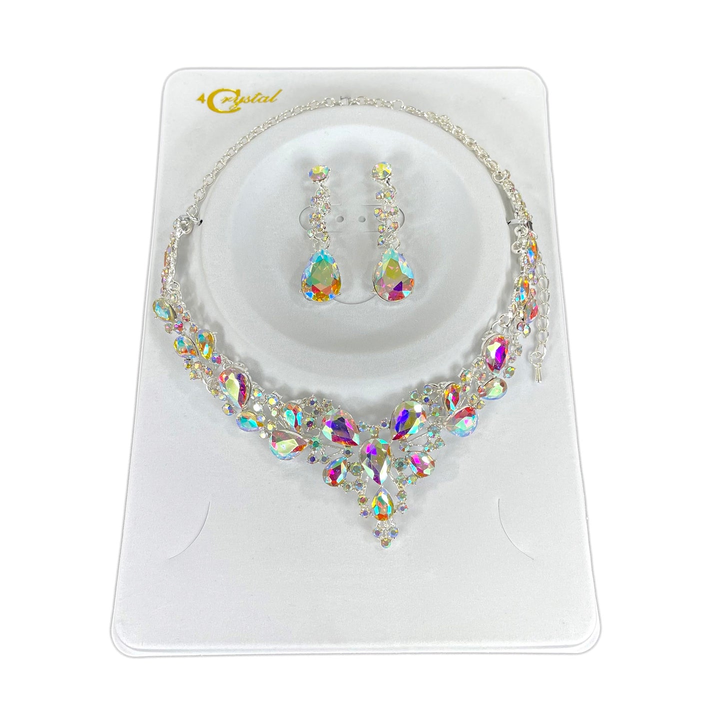 Crystal Necklace Earring Set  FJN364 (1PC)
