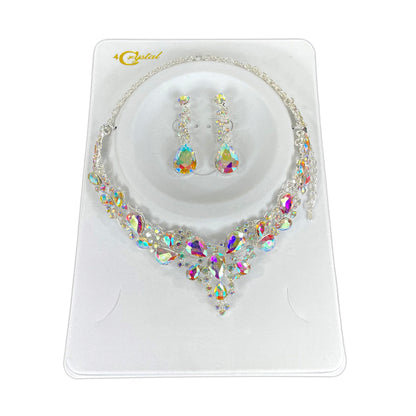 Crystal Necklace Earring Set  FJN364 (1PC)