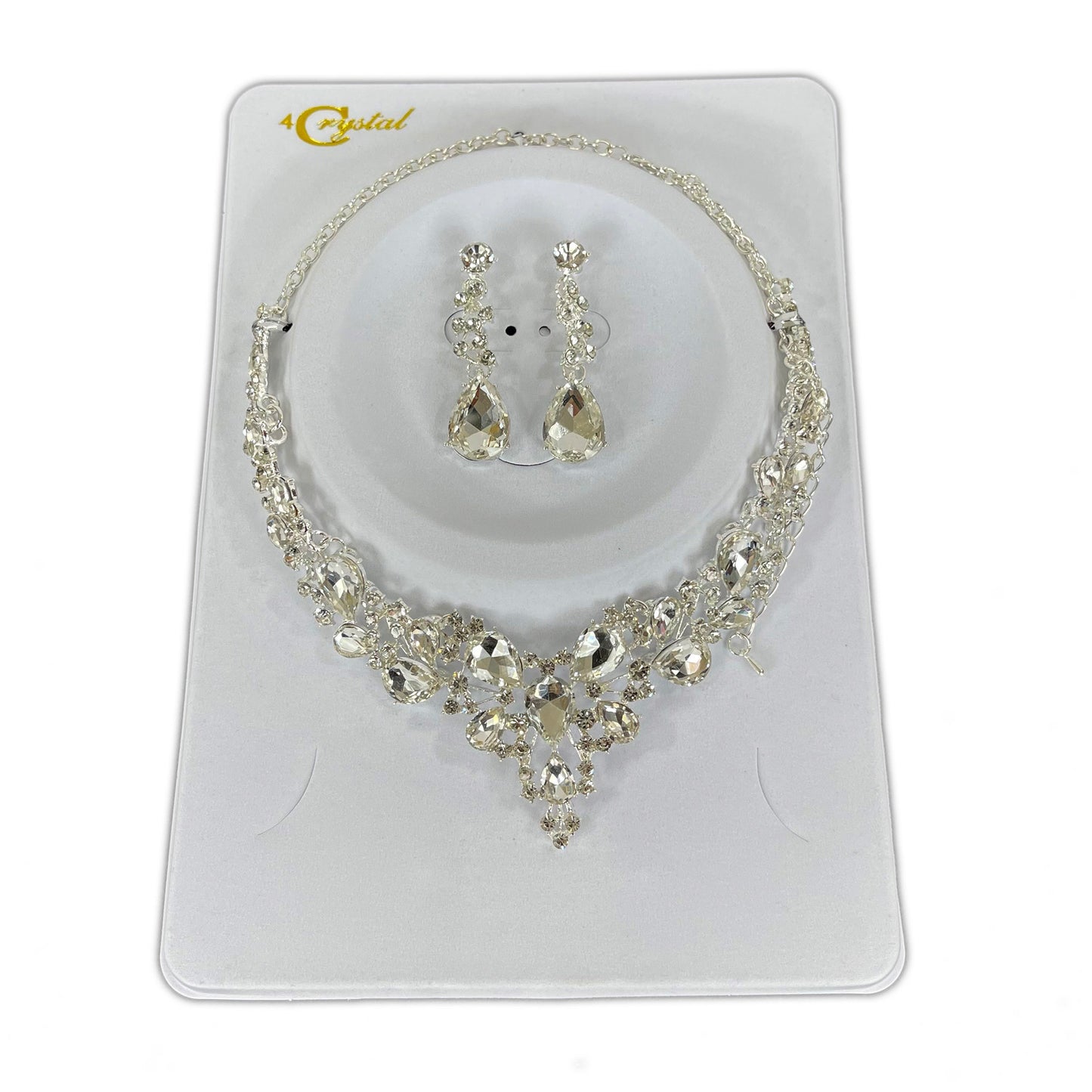Crystal Necklace Earring Set  FJN364 (1PC)