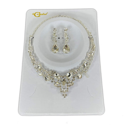 Crystal Necklace Earring Set  FJN364 (1PC)
