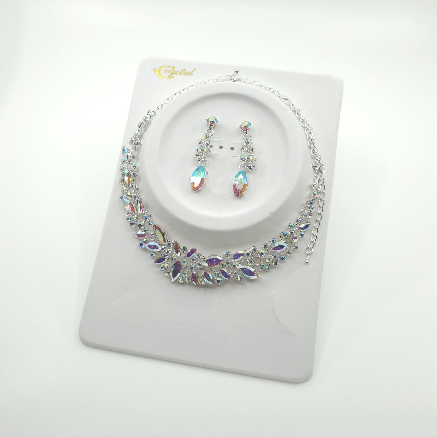 Crystal Necklace Earring Set FJN366 (1PC)