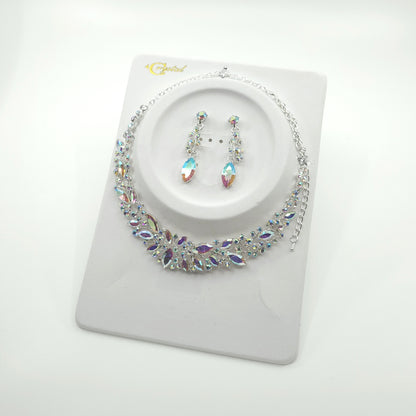 Crystal Necklace Earring Set FJN366 (1PC)