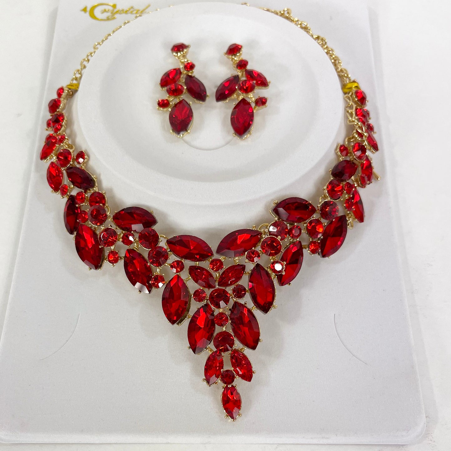 Crystal Necklace Earring Set FJN367 (1PC)