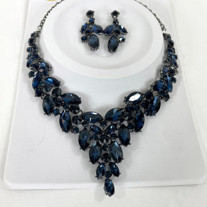 Crystal Necklace Earring Set FJN367 (1PC)