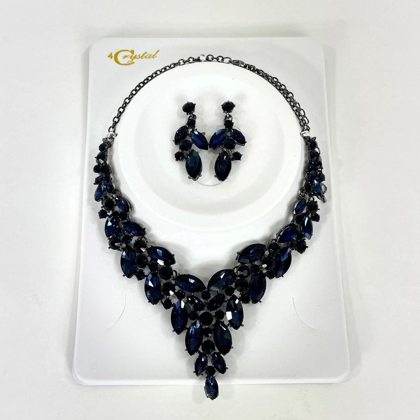 Crystal Necklace Earring Set FJN367 (1PC)