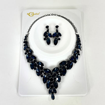 Crystal Necklace Earring Set FJN367 (1PC)