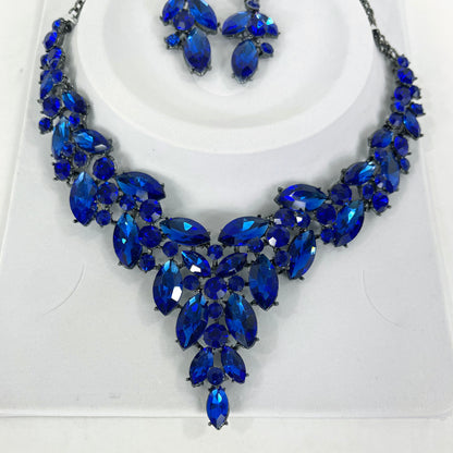 Crystal Necklace Earring Set FJN367 (1PC)