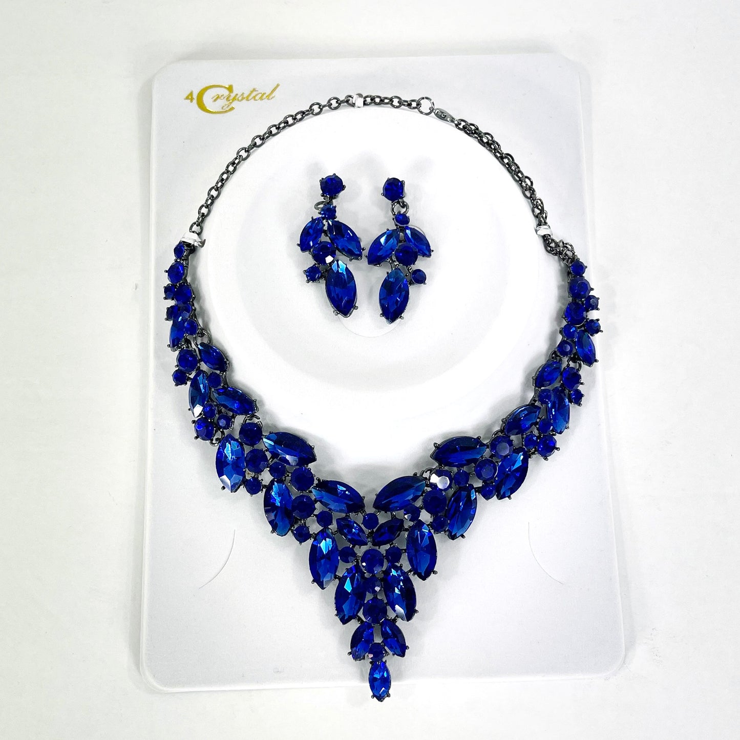 Crystal Necklace Earring Set FJN367 (1PC)