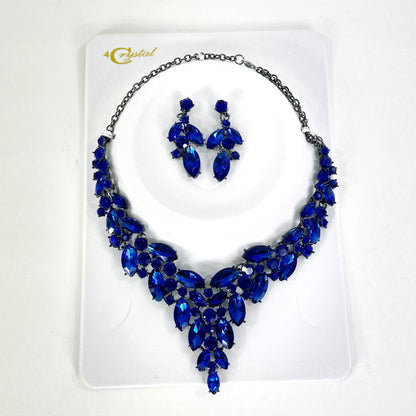 Crystal Necklace Earring Set FJN367 (1PC)
