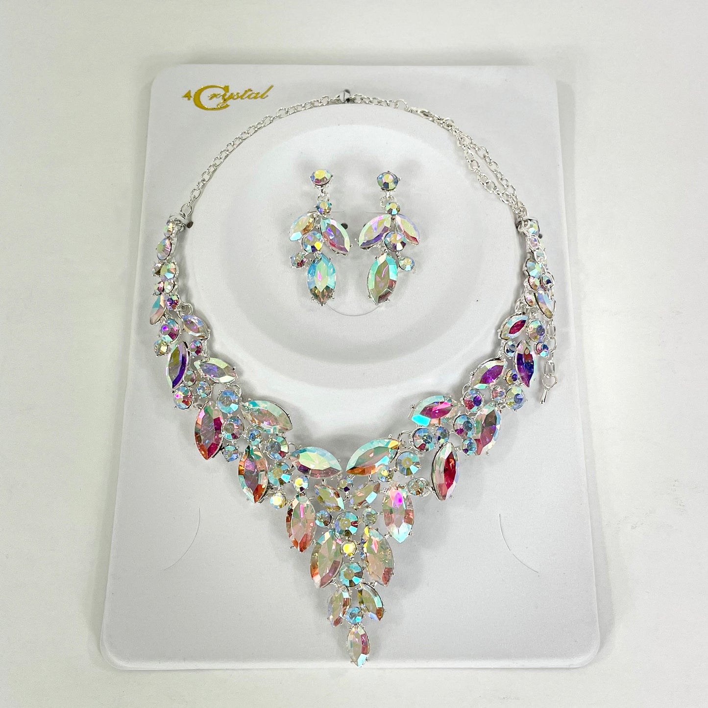 Crystal Necklace Earring Set FJN367 (1PC)