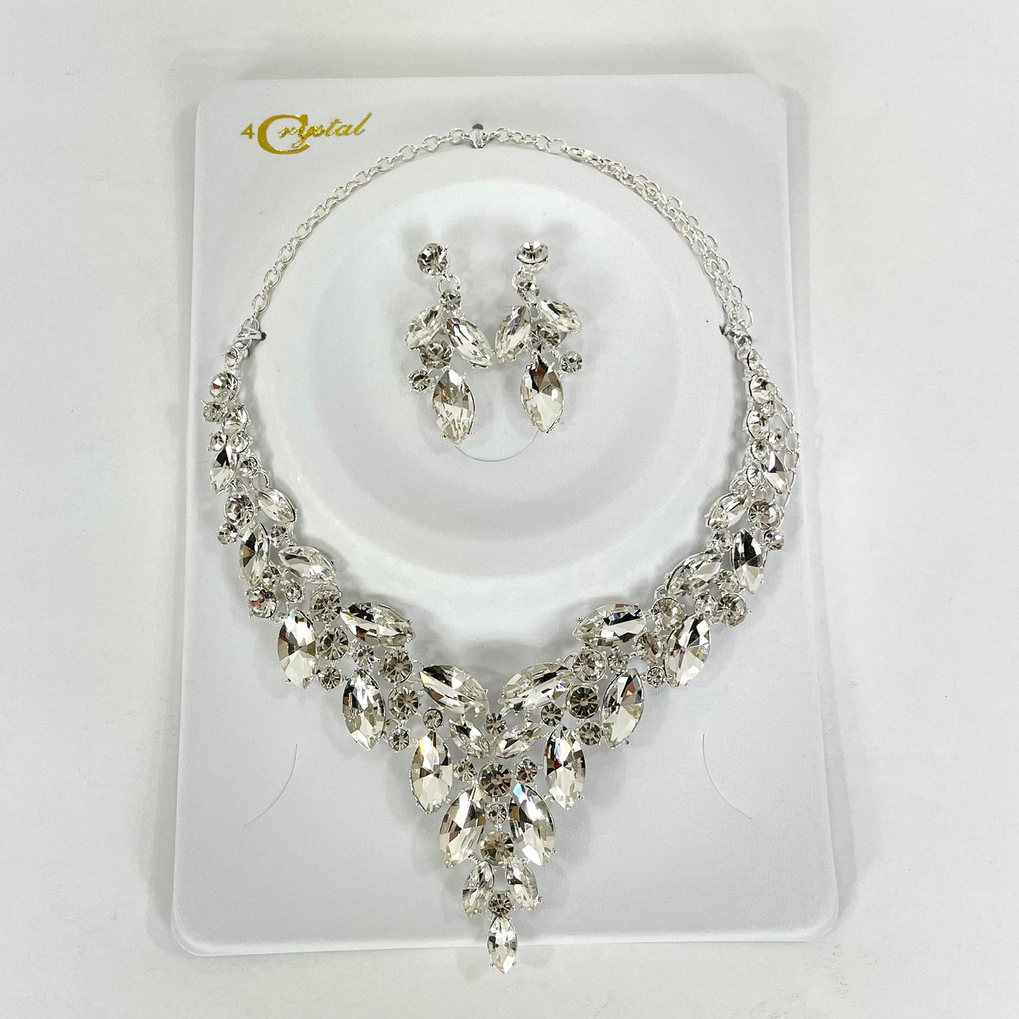 Crystal Necklace Earring Set FJN367 (1PC)