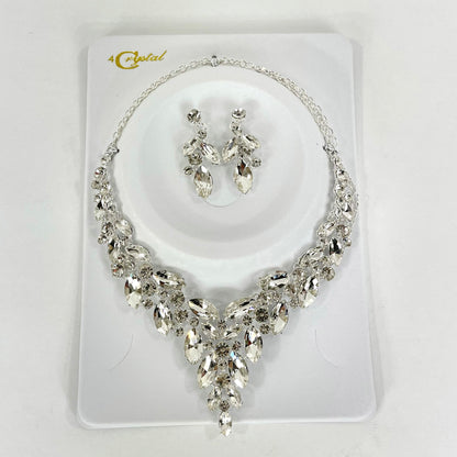 Crystal Necklace Earring Set FJN367 (1PC)