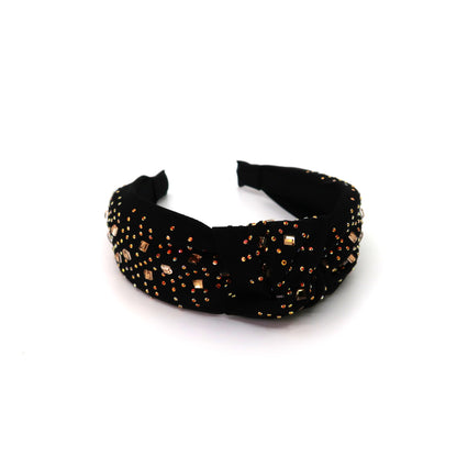 Square Rhinestone Decor Knot Headband HB920-45 (12PC)