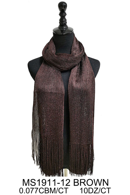 Metallic Scarves MS1911A (12pc)